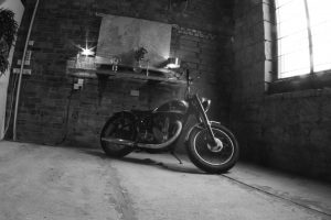 photograph of a motorbike featured in Art On The Hill exhibition.
